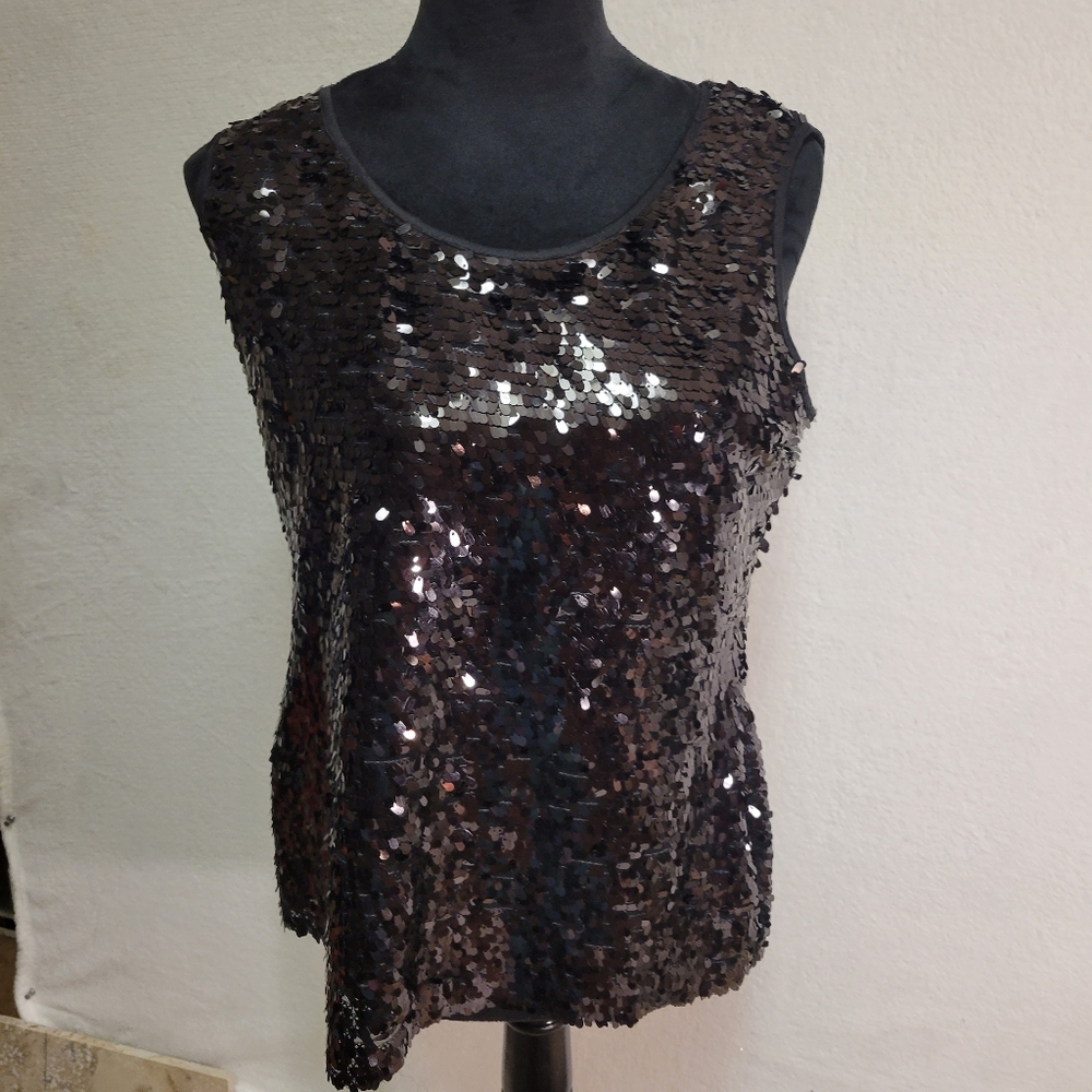 Essentials By Milano Sequin Top Medium - image 1